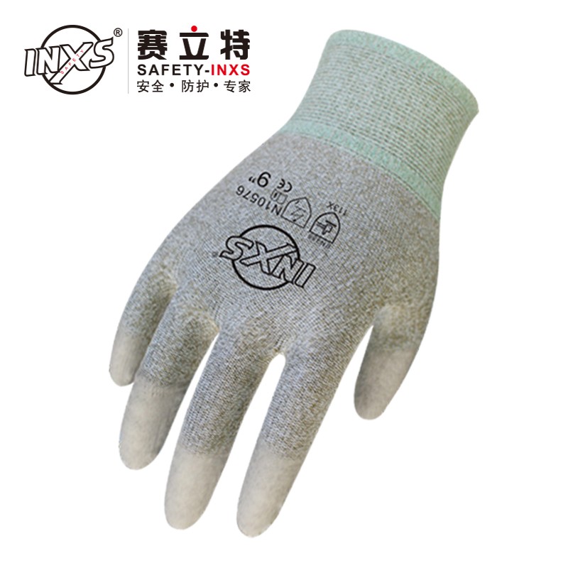 賽立特N10576-10碳絲PU涂指防靜電手套圖片3 賽立特N10576-10碳絲PU涂指防靜電手套圖片3