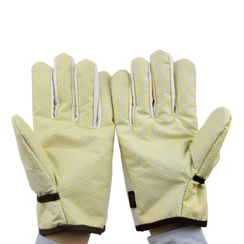 漂牌MF-03一等加厚棉帆布點塑手套圖片1