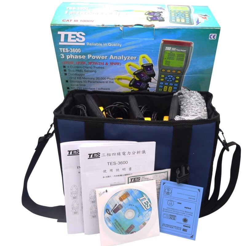 臺灣泰仕TES-3600三相電力分析儀圖片4 臺灣泰仕TES-3600三相電力分析儀圖片4