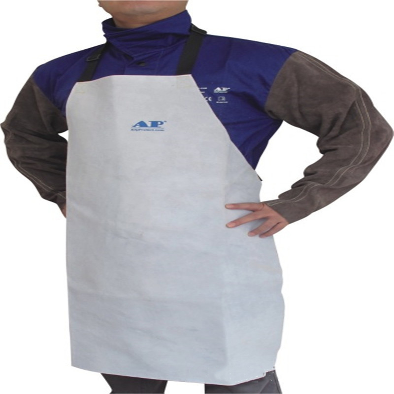 友盟AP-6104白色牛二層頸皮圍裙圖片1 友盟AP-6104白色牛二層頸皮圍裙圖片1