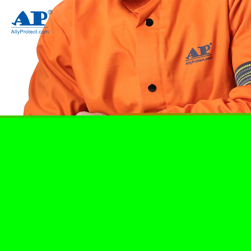 友盟AP-9103橙色防火布配彈力橡筋套袖圖片1 友盟AP-9103橙色防火布配彈力橡筋套袖圖片1