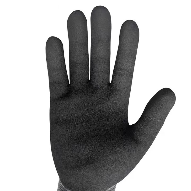 STANLEY史丹利ST5320灰色丁腈磨砂涂掌防滑耐磨勞保手套圖片4