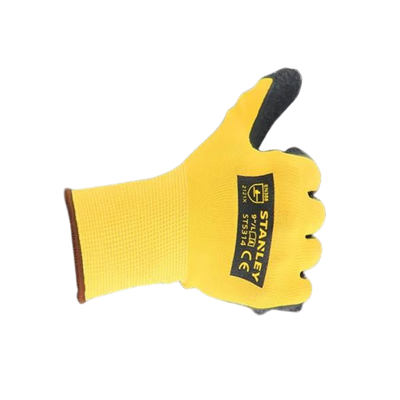 STANLEY史丹利ST5314黃色乳膠浸掌耐磨防滑勞保手套圖片1 STANLEY史丹利ST5314黃色乳膠浸掌耐磨防滑勞保手套圖片1
