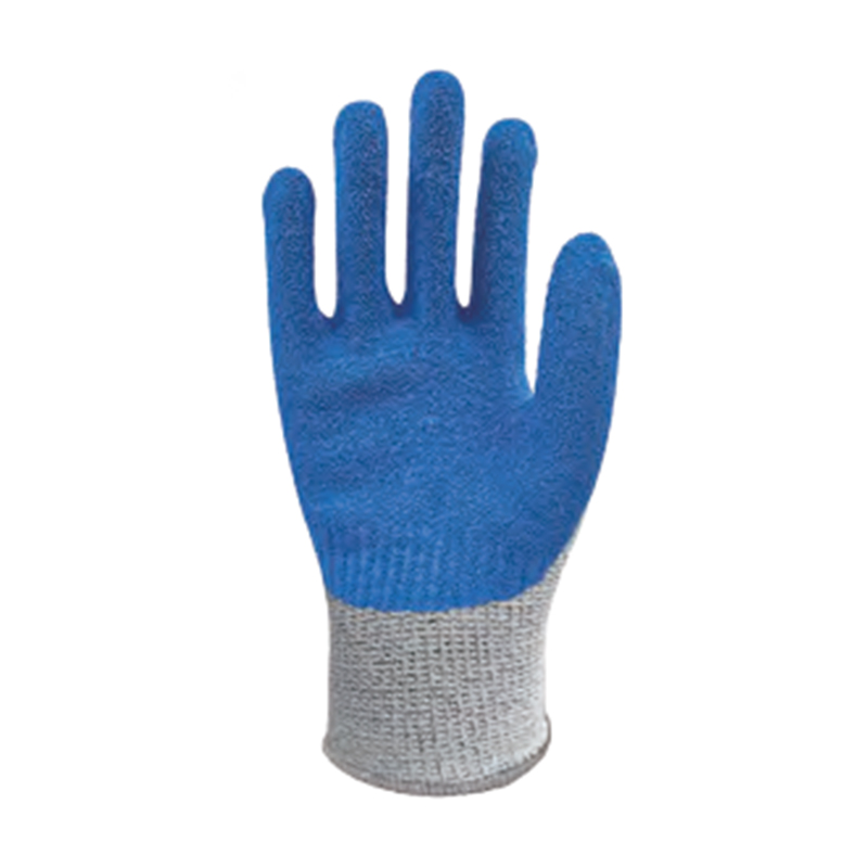 思衛爾2334麻灰色13針藍乳膠浸掌HPPE玻璃纖維防割手套圖片1 思衛爾2334麻灰色13針藍乳膠浸掌HPPE玻璃纖維防割手套圖片1