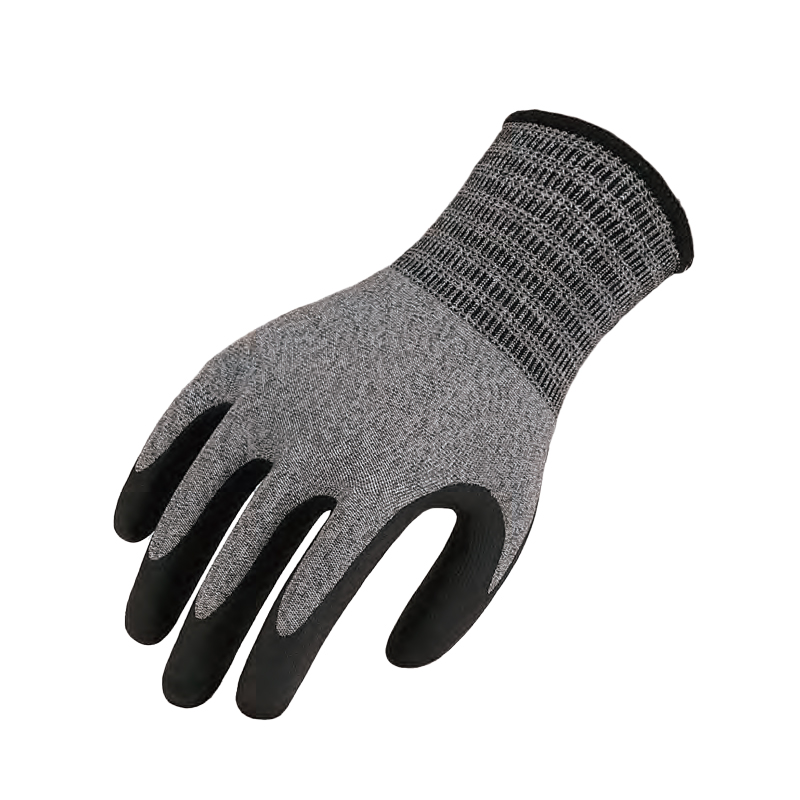 思衛(wèi)爾5918灰色18針輕薄超細丁腈發(fā)泡涂層HPPE防割手套