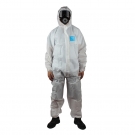 微護佳MG1500 WH15-B-99-157-02白色增強型有帽連體防護服