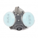 勞衛301-9雙濾盒半面罩防塵面具