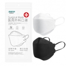 界面醫療柳葉形魚嘴黑色醫用外科口罩