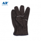 友盟AP-1301炭啡色牛二層皮勞保手套