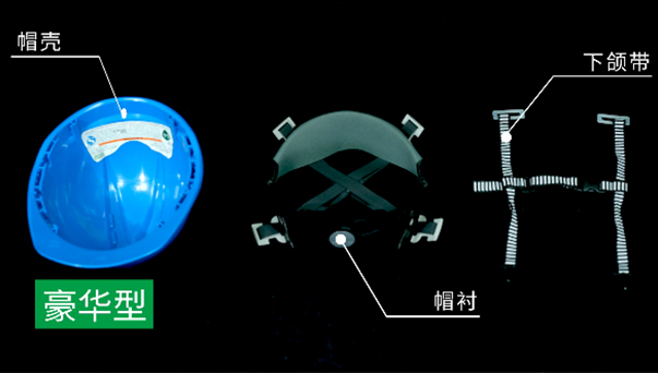 梅思安Y型四點式下頦帶安全帽安裝方法2