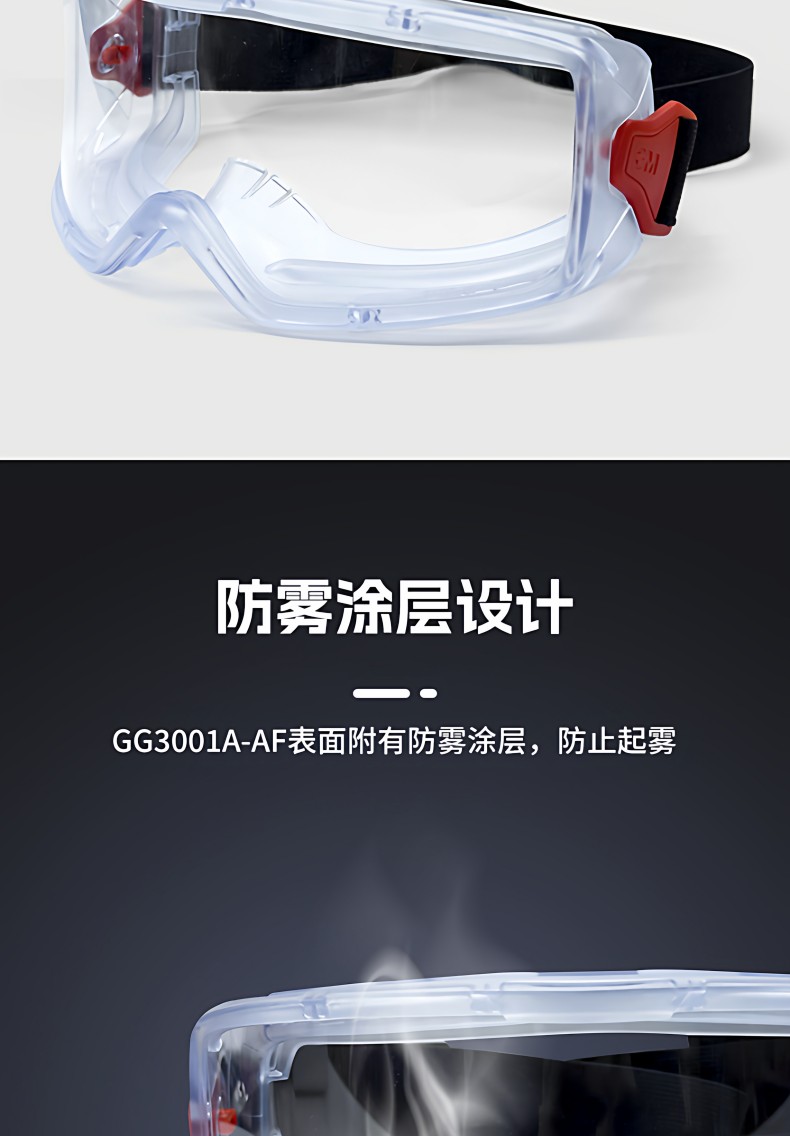 3M GG3001A-AF GoggleGear GG3000防霧護目鏡3